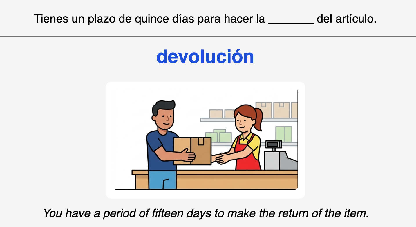 devolución