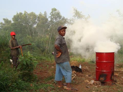 biomass charcoal barrel